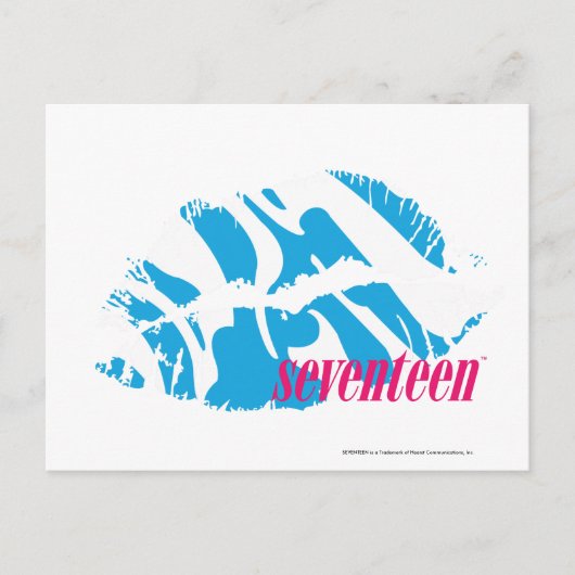 Zebra Aqua Briefkaart (Voorkant)