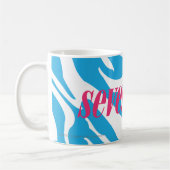 Zebra Aqua Koffiemok (Links)