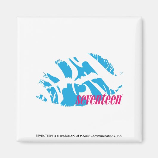 Zebra Aqua Magneet (Voorkant)