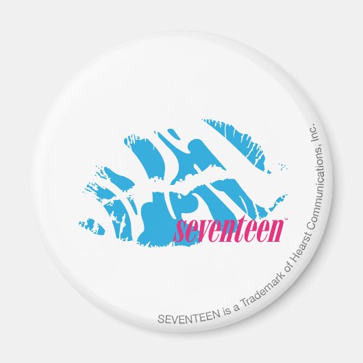 Zebra Aqua Magneet (Voorkant)
