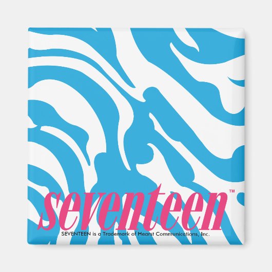 Zebra Aqua Magneet (Voorkant)