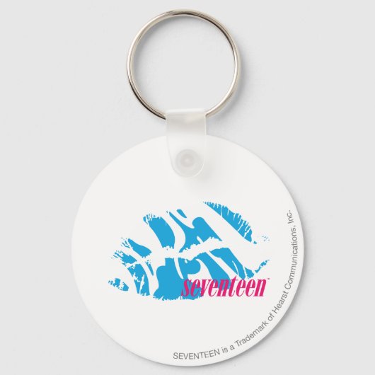 Zebra Aqua Sleutelhanger (Voorkant)