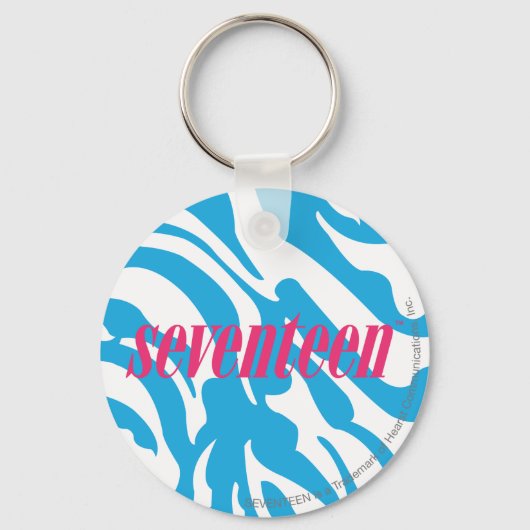 Zebra Aqua Sleutelhanger (Voorkant)