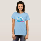 Zebra Aqua T-shirt (Voorkant volledig)