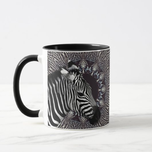 Zebra Art Black Combo Mok (Links)