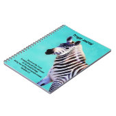 Zebra Art Creatie Bijbel Verse Geloofsgebed Notitieboek (Linkerzijde)