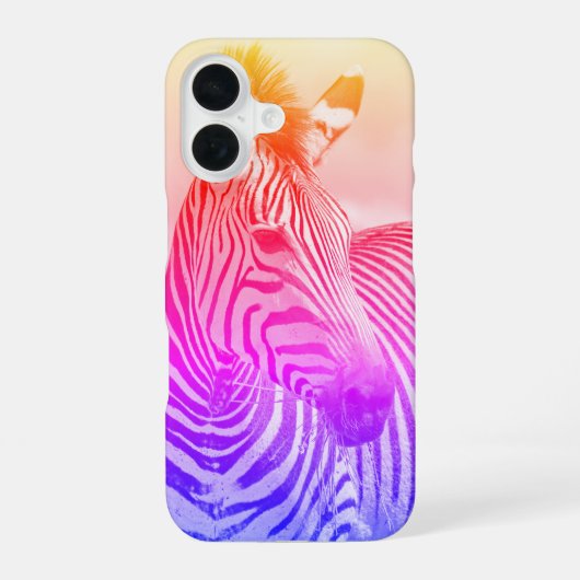 Zebra-Art iPhone 16 Hoesje (Achterkant)