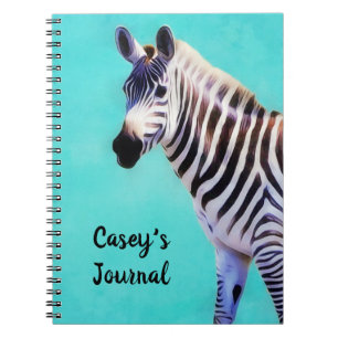 Zebra Art Journal Notitieboek met naam