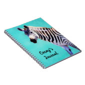 Zebra Art Journal Notitieboek met persoonlijke naa (Rechterzijde)