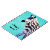 Zebra Art Journal Notitieboek met persoonlijke naa (Linkerzijde)