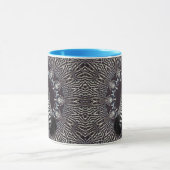Zebra Art Light Blue Combo Mok (Midden)