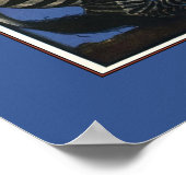  Zebra Art Nouveau Vrouw Poster (Hoek)