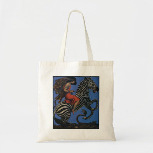  Zebra Art Nouveau Vrouw Tote Bag