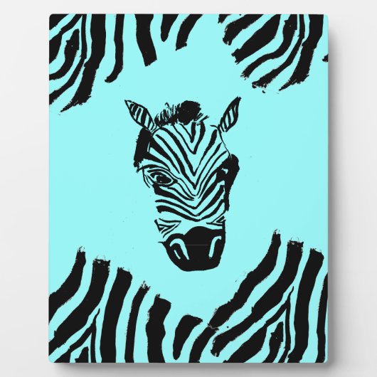 Zebra Art Plaque Fotoplaat (Voorkant)
