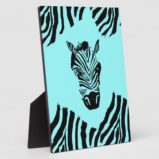 Zebra Art Plaque Fotoplaat (Zijkant)