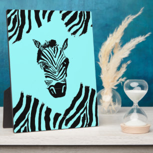 Zebra Art Plaque Fotoplaat