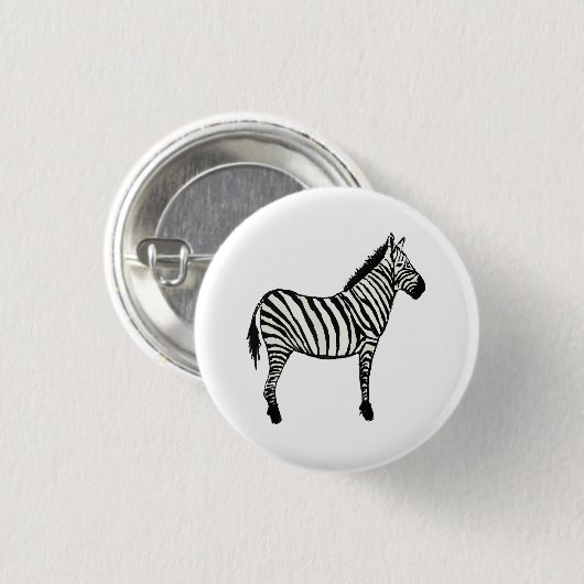 Zebra Art Safari Animal Ronde Button 3,2 Cm (Voorkant /achterkant)