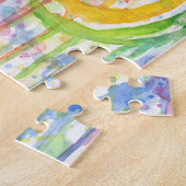 Zebra Art Waterverf Schilder Puzzle Legpuzzel (Zijkant)