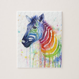 Zebra Art Waterverf Schilder Puzzle Legpuzzel