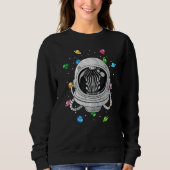 Zebra Astronaut Animal Deep in Space Cosmic Univer Trui (Voorkant)