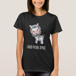 Zebra Astronaut Strepen  Afrikaans Dier Ik Heb Mee T-shirt