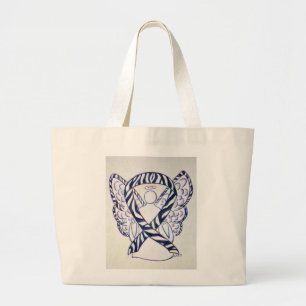 Zebra Awareness Lint Custom Art Canvas tas