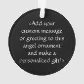 Zebra Awareness Ribbon Angel Ornaments Ornament (achterkant)