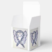 Zebra Awareness Ribbon Angel Party Favor Box Bedankdoosjes (Geopend)