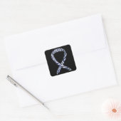 Zebra Awareness Ribbon Art Custom Sticker Decents (Envelop)