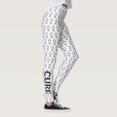 Zebra Awareness Ribbon Hope Cure Custom Leggings (Rechts)