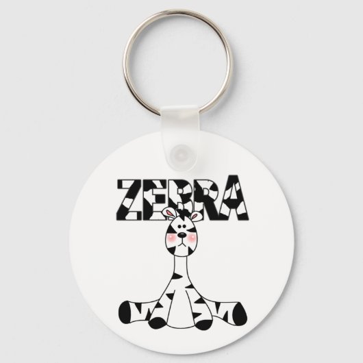 Zebra Baby en cadeaus Sleutelhanger (Voorkant)