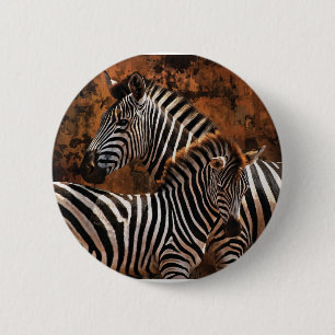 Zebra baby ronde button 5,7 cm