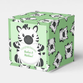 Zebra-Baby shower Bedankdoosjes