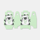 Zebra-Baby shower Bedankdoosjes (Uitgevouwen)