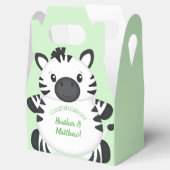 Zebra-Baby shower Bedankdoosjes (Geopend)