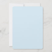 Zebra Baby shower Blue Boy Kaart (Achterkant)