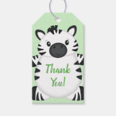 Zebra-Baby shower Cadeaulabel (Voorkant)