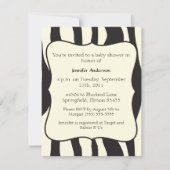 Zebra Baby shower Kaart (Voorkant)