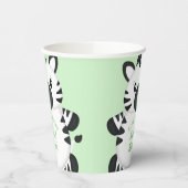 Zebra-Baby shower Papieren Bekers (Links)