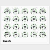 Zebra-Baby shower Ronde Sticker (Vel)