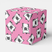 Zebra Baby shower Safari Pink Girl Bedankdoosjes (Achterkant)