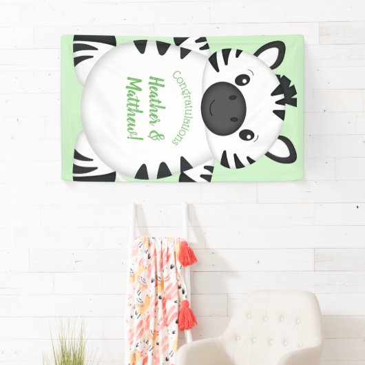 Zebra-Baby shower Spandoek (Insitu)