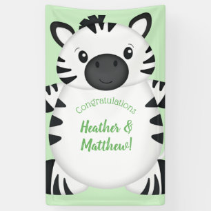 Zebra-Baby shower Spandoek