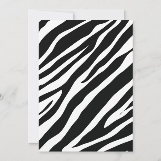 Zebra baby shower van moeder en baby Afrikaanse sa Kaart (Achterkant)