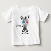 Zebra baby T-Shirt (Voorkant)