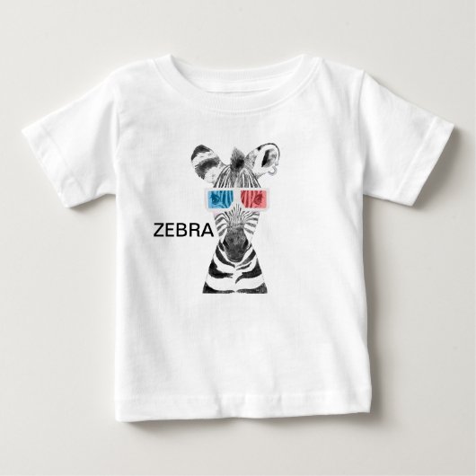 Zebra baby T-Shirt (Voorkant)