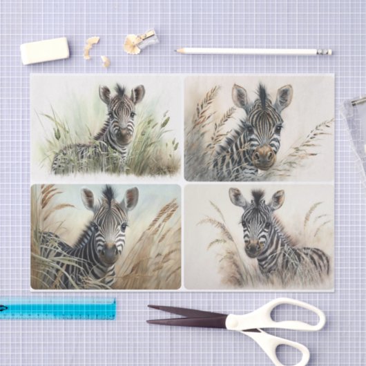 Zebra baby tissuepapier (Craft)