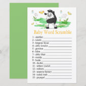 Zebra Baby word scramble game (Voorkant / Achterkant)