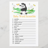 Zebra Baby word scramble game (Voorkant)