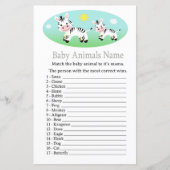 Zebra Babydieren Naamspel (Voorkant)